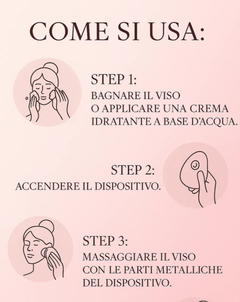 Massaggiatore facciale a micro impulsi + Ebook gratuito