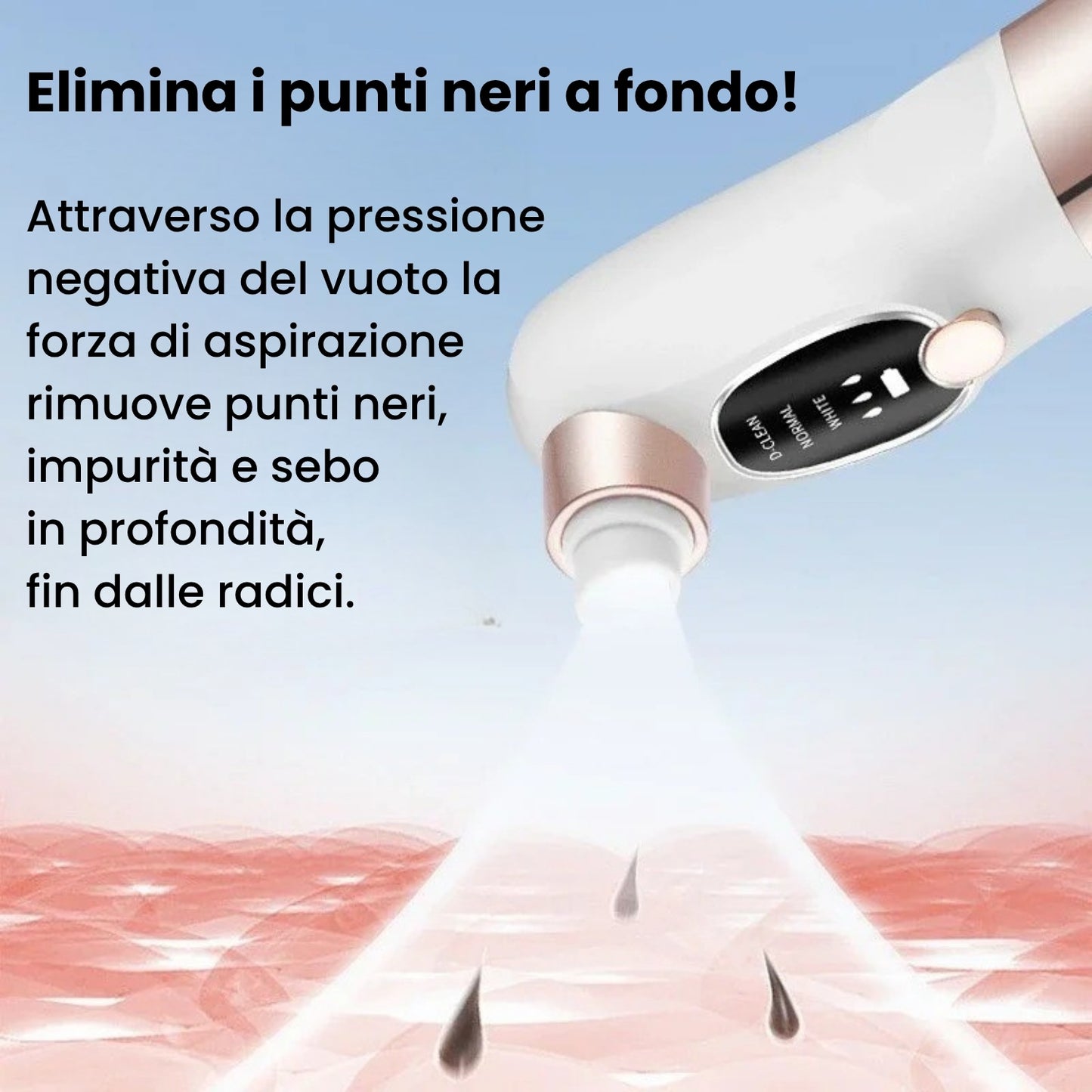Aspiratore Punti Neri con Tecnologia ad Acqua