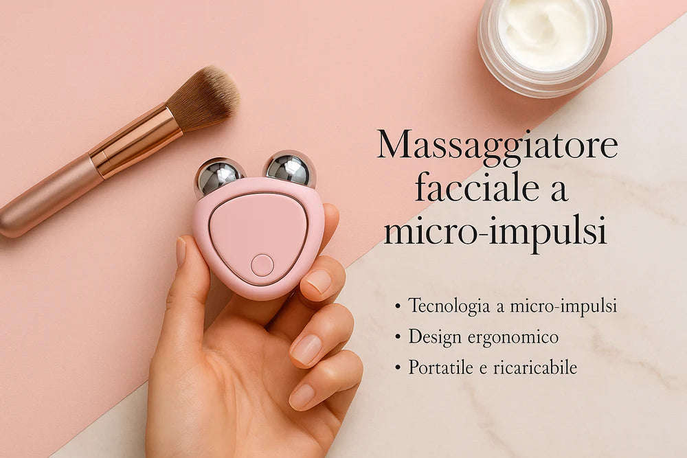 Massaggiatore facciale a micro impulsi + Ebook gratuito