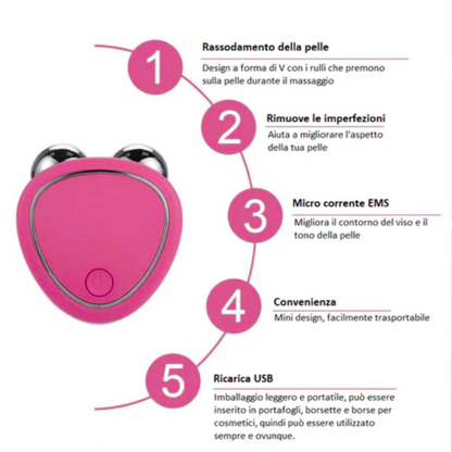 Massaggiatore facciale a micro impulsi + Ebook gratuito