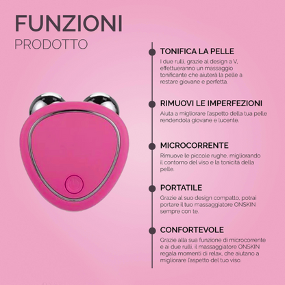 Massaggiatore facciale a micro impulsi + Ebook gratuito
